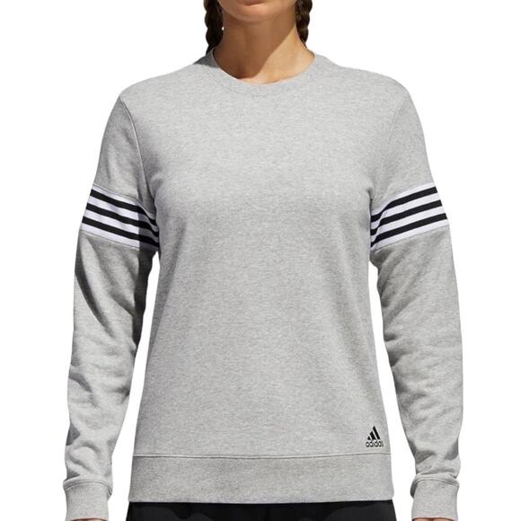 Adidas Women's Changeover Crew Sweatshirt Gray Size Medium - Picture 1 of 9